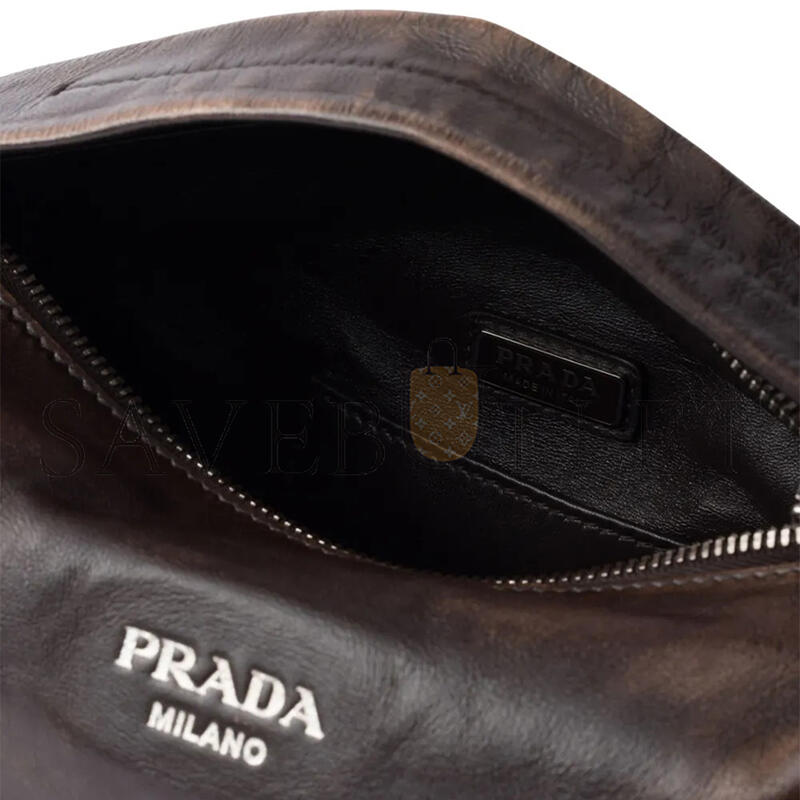 PRADA NAPPA LEATHER SHOULDER BAG 2VH188 (24*11*11cm) 